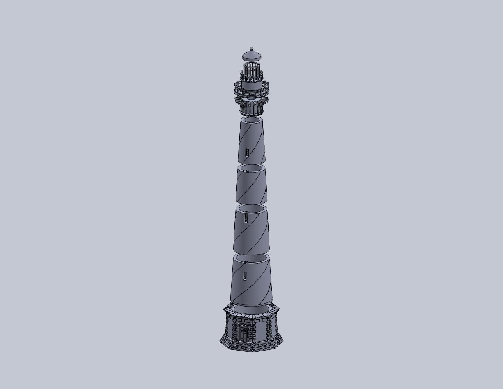 Cape Hatteras Lighthouse 3D print model_4
