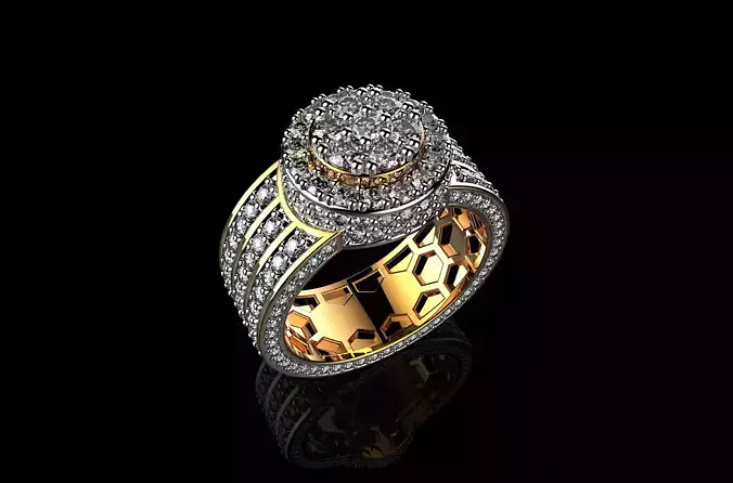 Mens Gold Rings With Rings Mens Diamond Yellow Ring