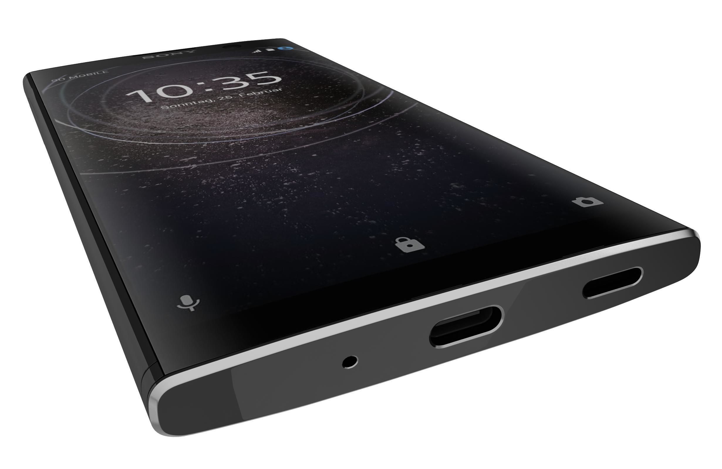 Sony Xperia XA2 Plus Black 3D model_7