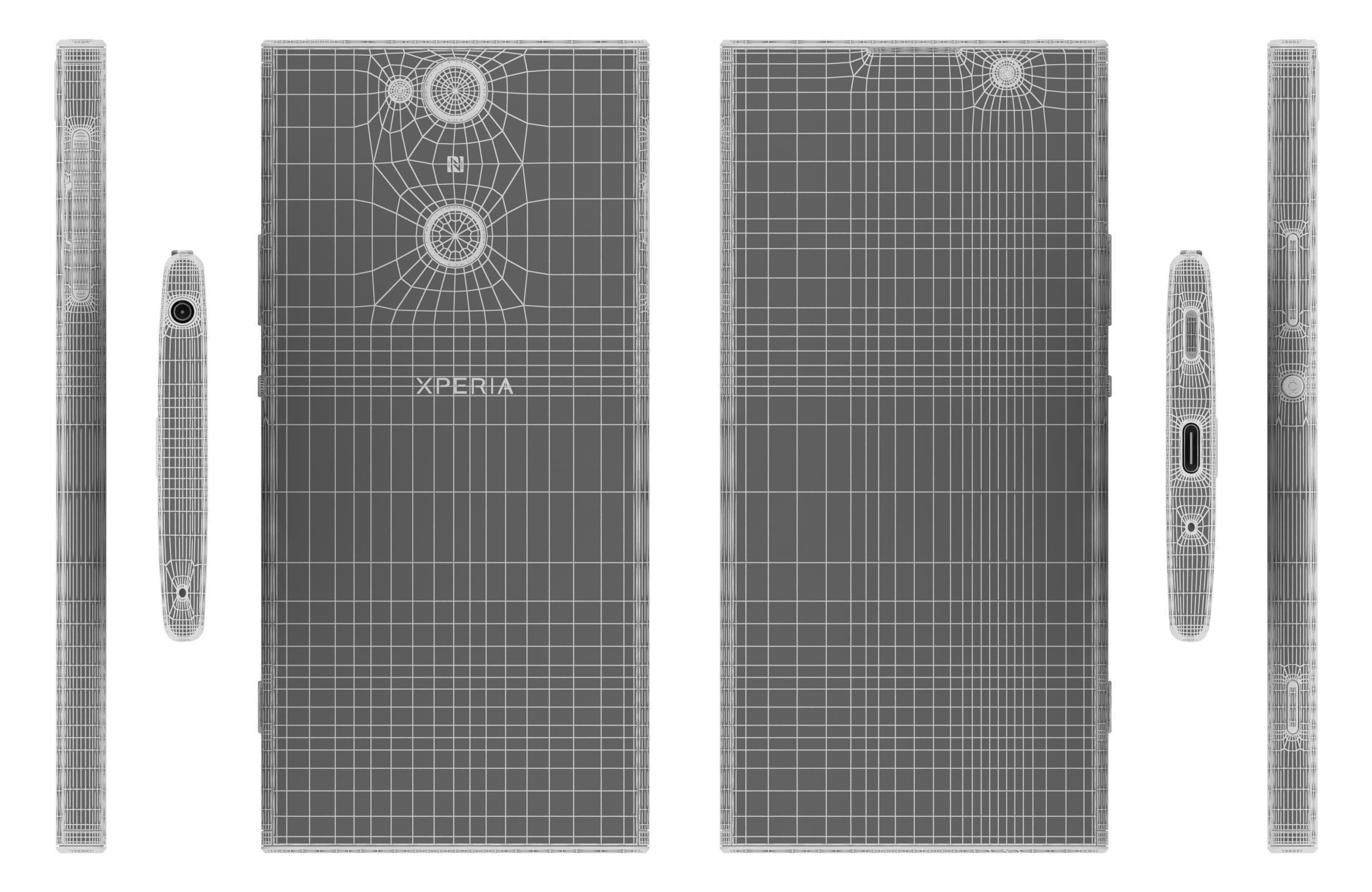 Sony Xperia XA2 Plus Black 3D model_11