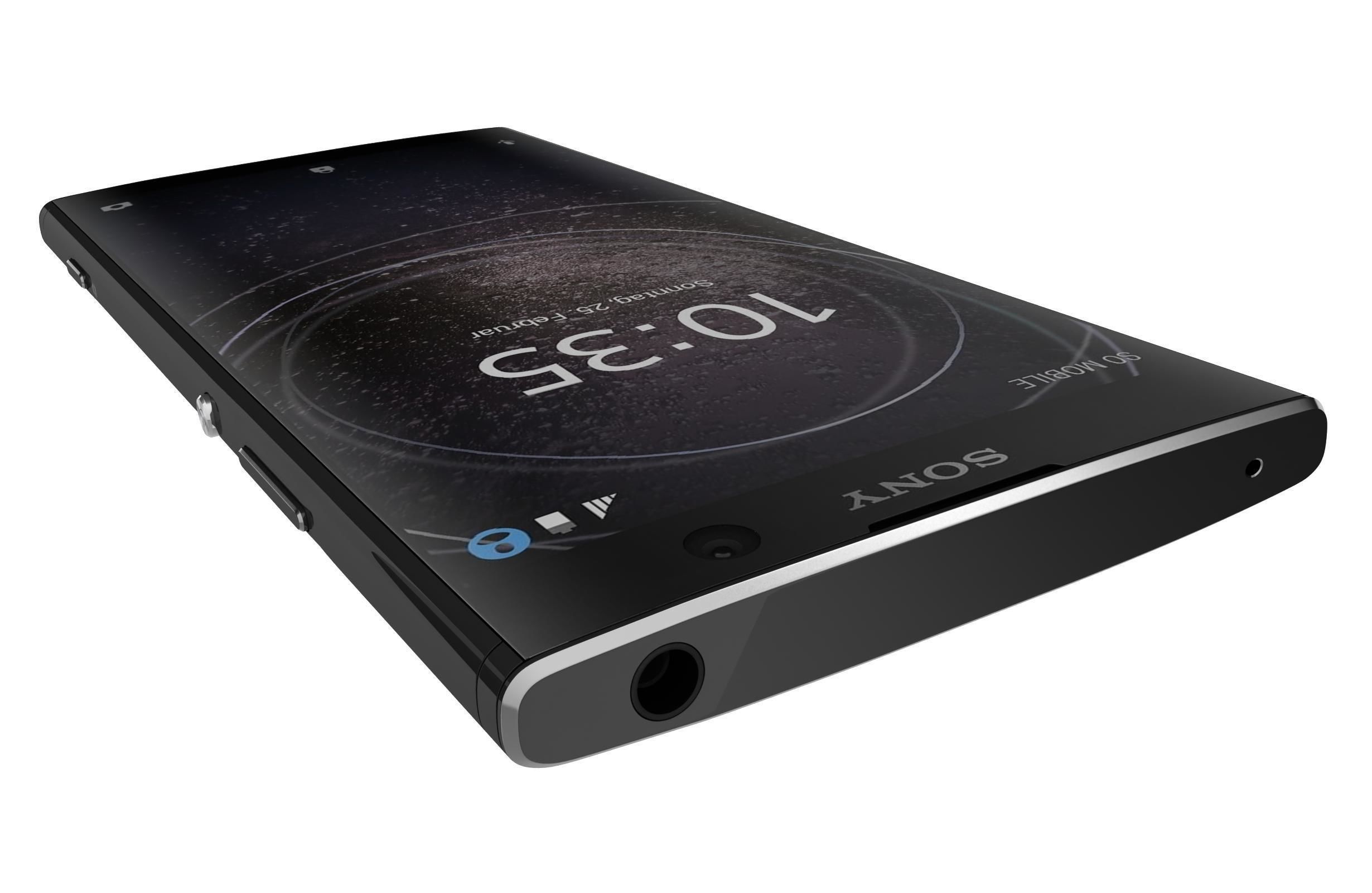 Sony Xperia XA2 Plus Black 3D model_6