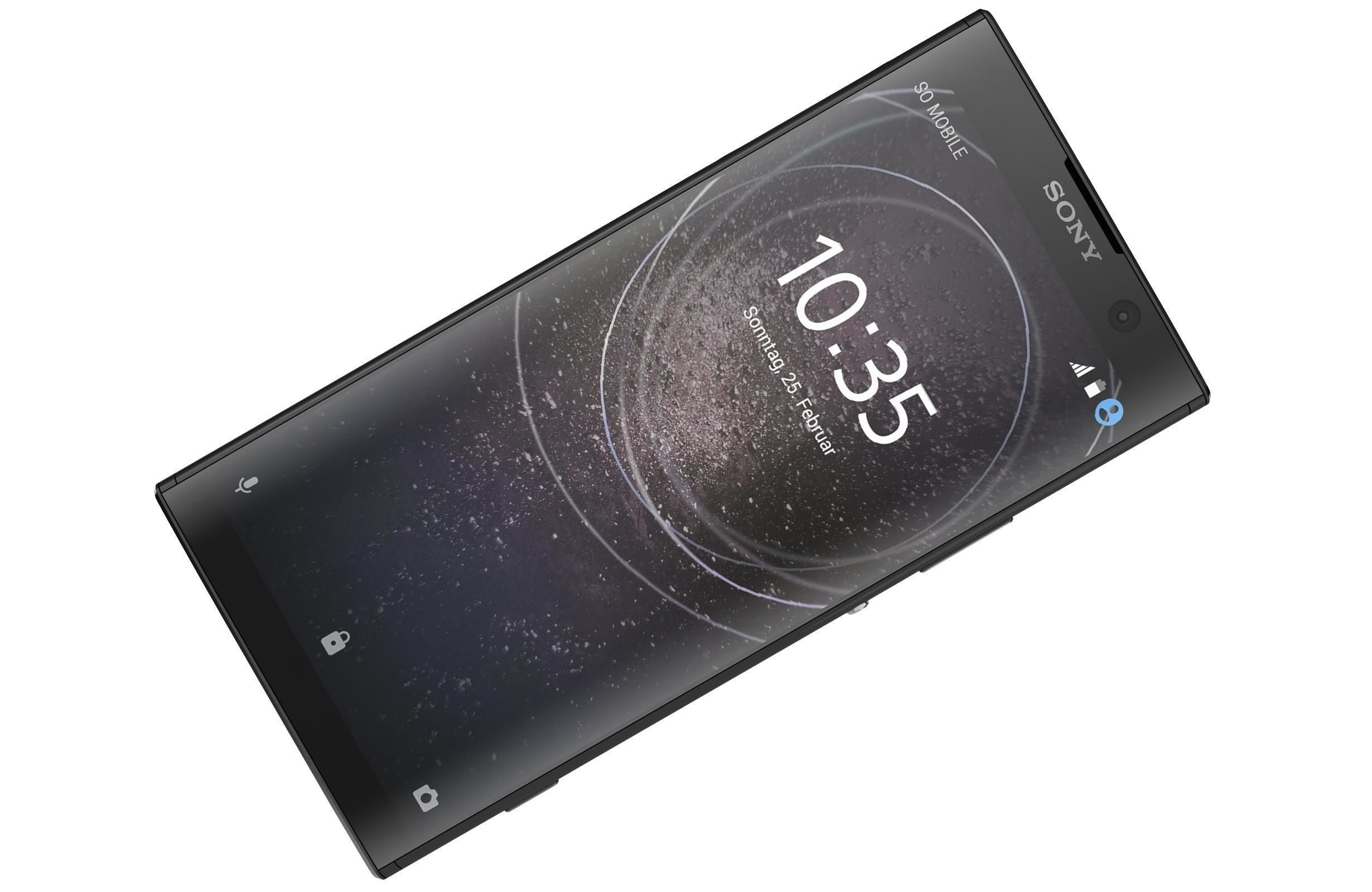 Sony Xperia XA2 Plus Black 3D model_4