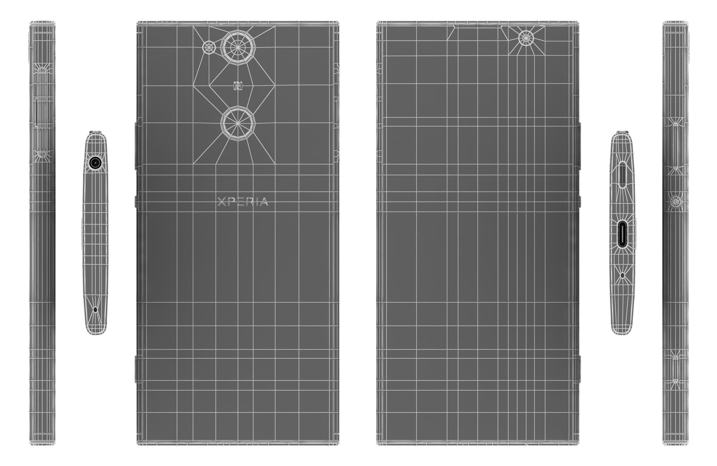 Sony Xperia XA2 Plus Black 3D model_10