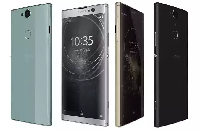 Sony Xperia XA2 Plus All Colors 3D model