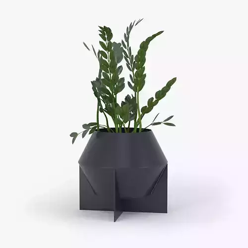 Frida Metal Planter 01 3D model