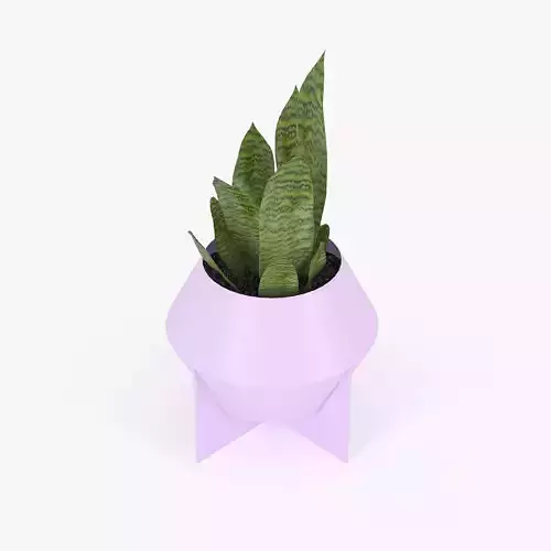 Frida Metal Planter 02 3D model