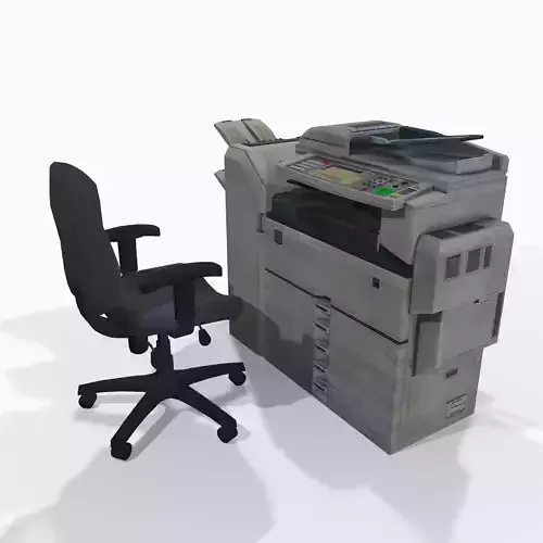Photocopier and office chair