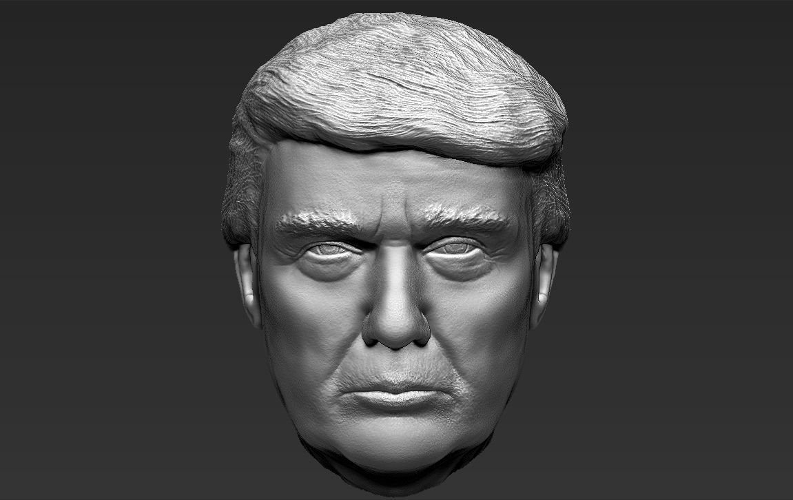 President Donald Trump 3D model_26
