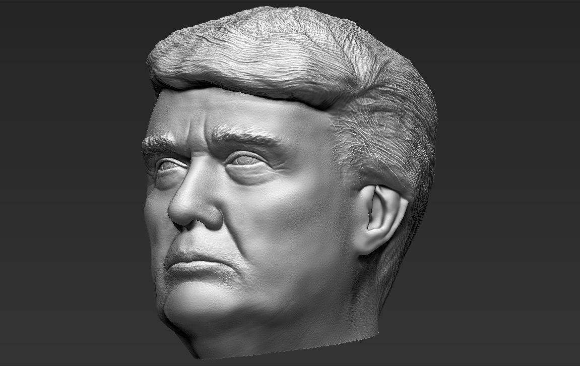 President Donald Trump 3D model_44