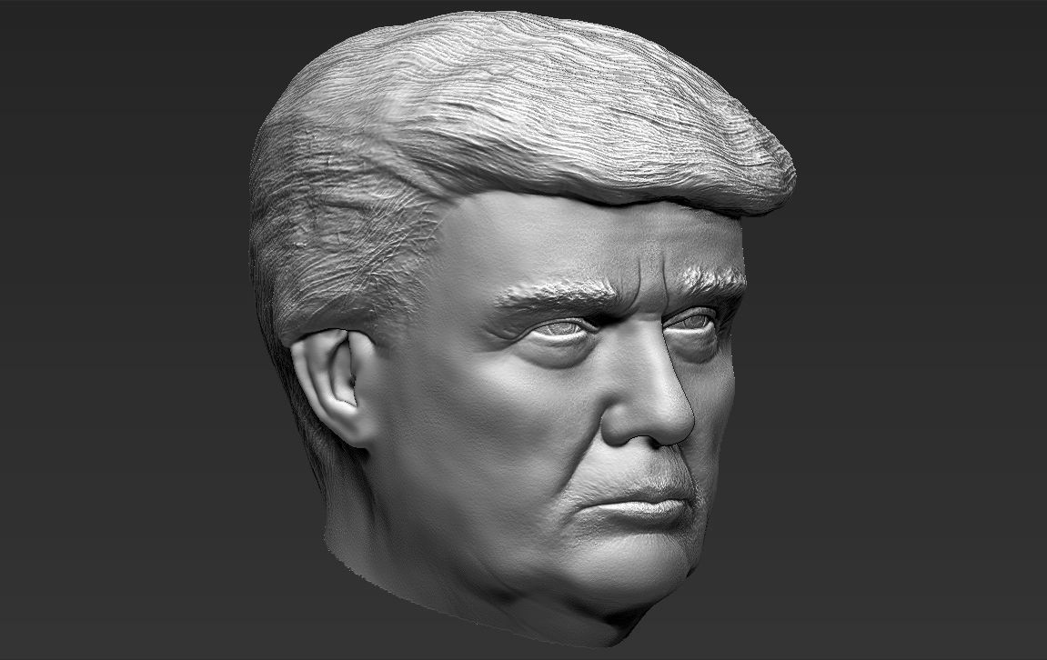 President Donald Trump 3D model_35