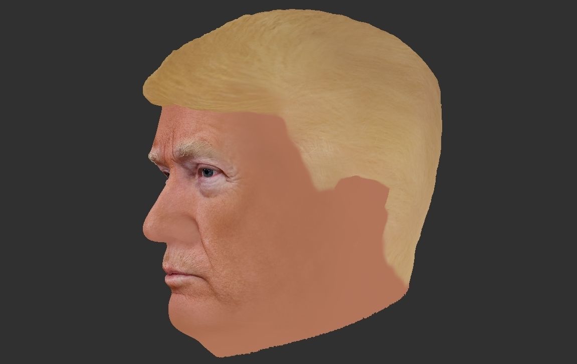President Donald Trump 3D model_25