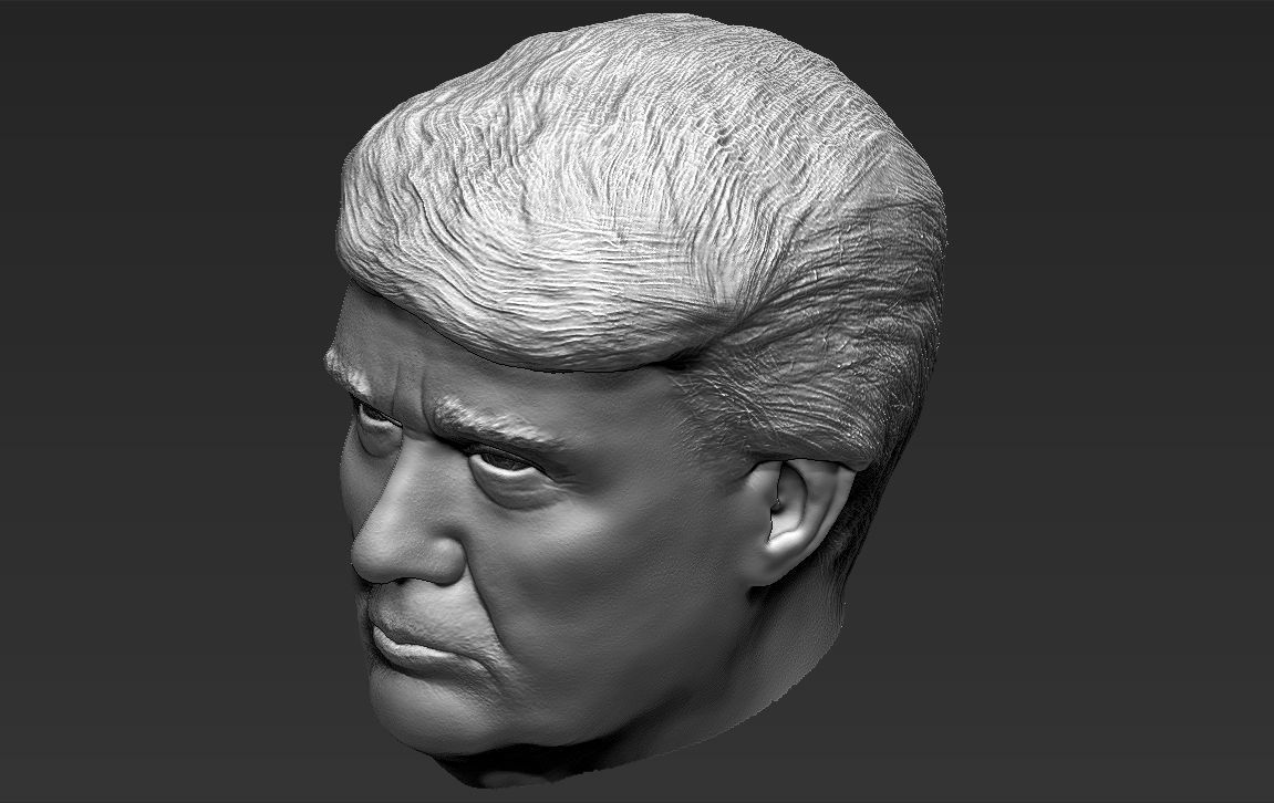 President Donald Trump 3D model_42
