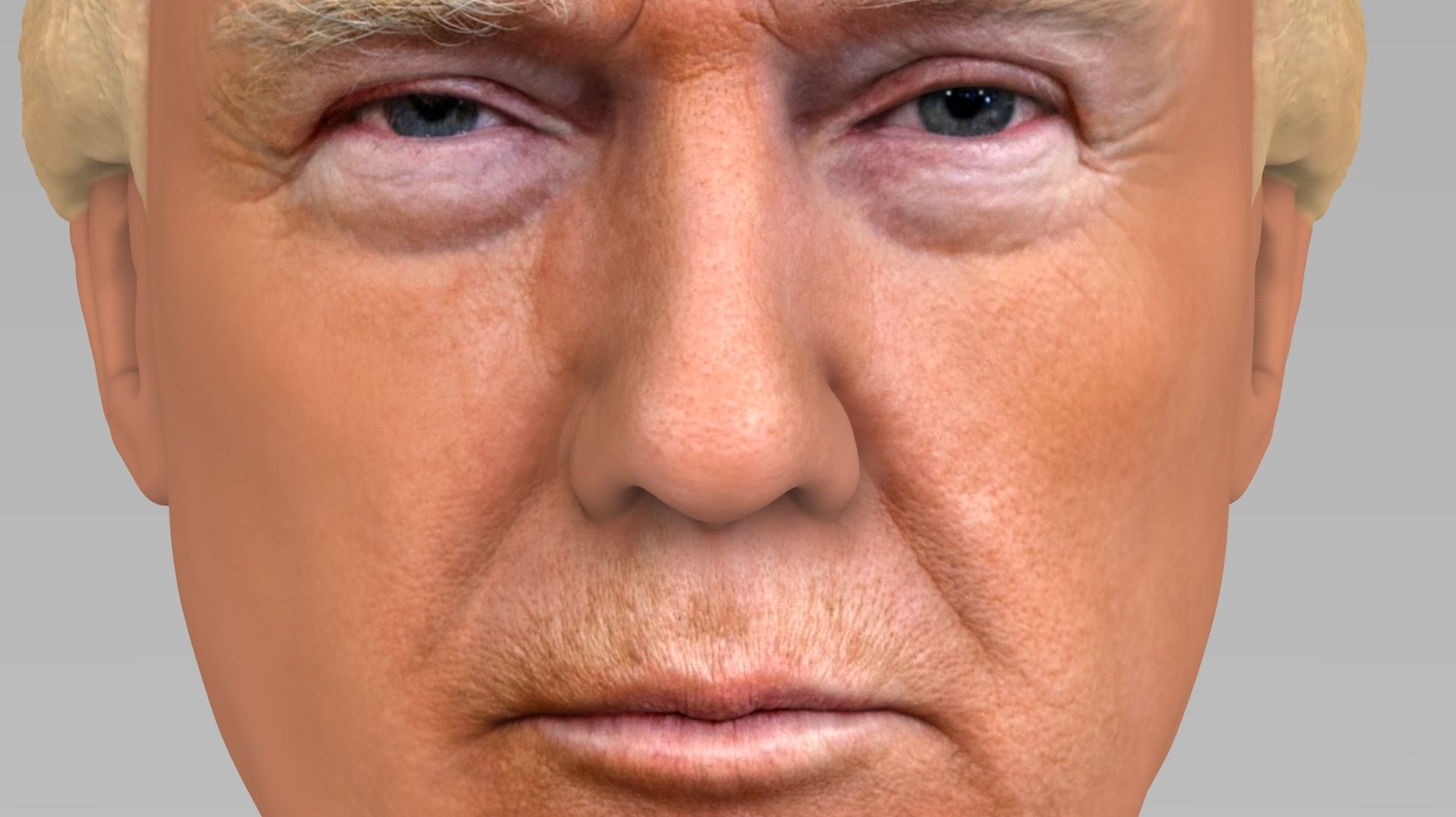 President Donald Trump 3D model_3