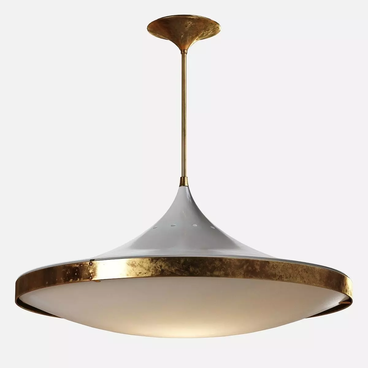 Chandelier by Max Ingrand for Fontana Arte 3D model_0