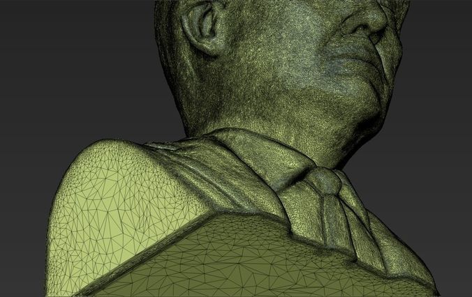 President Donald Trump bust ready for full color 3D printing 3D print model_53