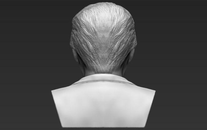 President Donald Trump bust ready for full color 3D printing 3D print model_36