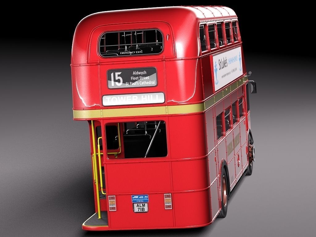 Routemaster London Double Decker Bus 3D model_5