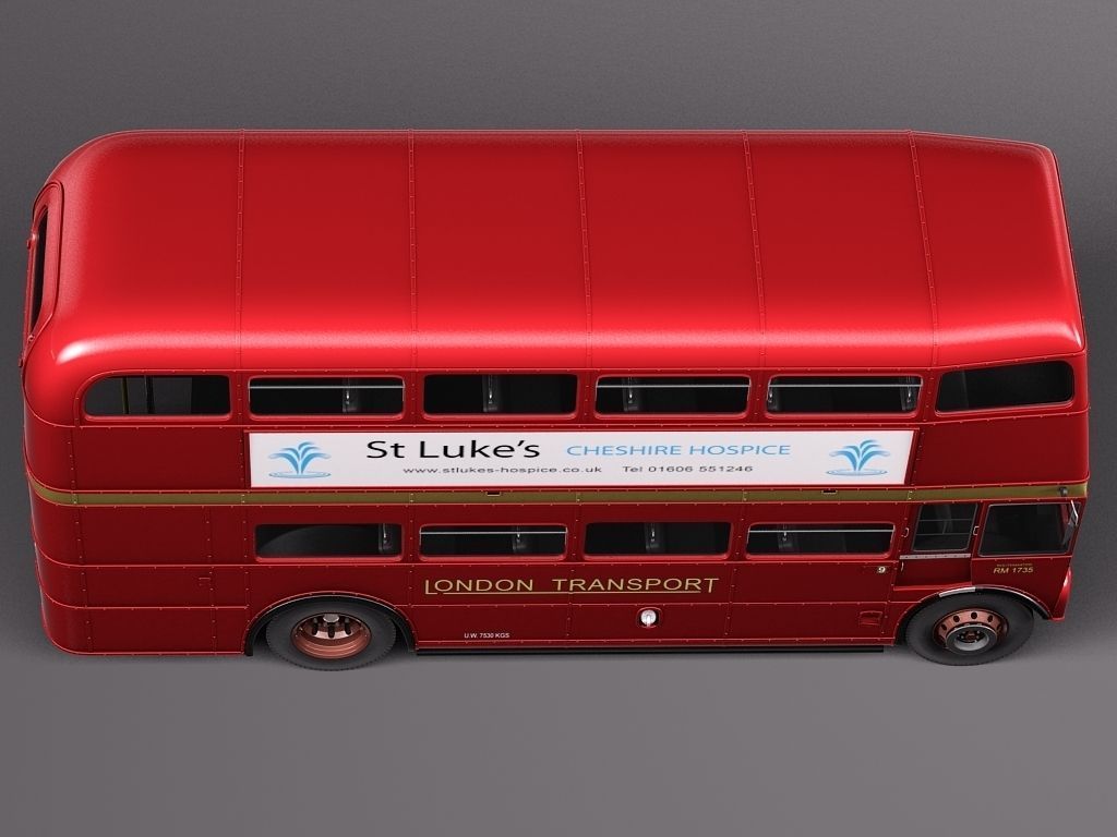 Routemaster London Double Decker Bus 3D model_8