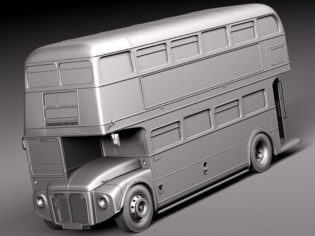 Routemaster London Double Decker Bus 3D model_9