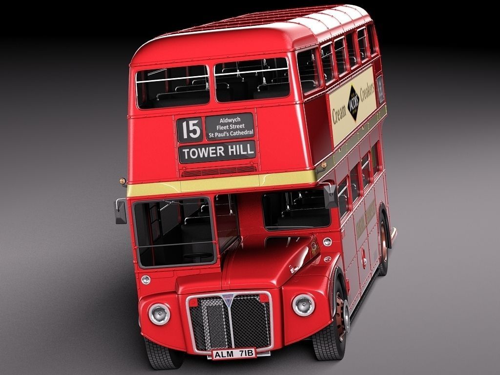 Routemaster London Double Decker Bus 3D model_3