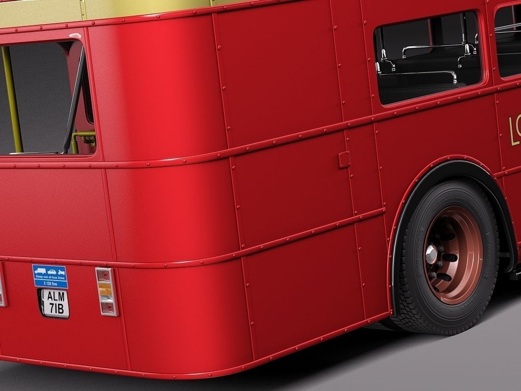 Routemaster London Double Decker Bus 3D model_2