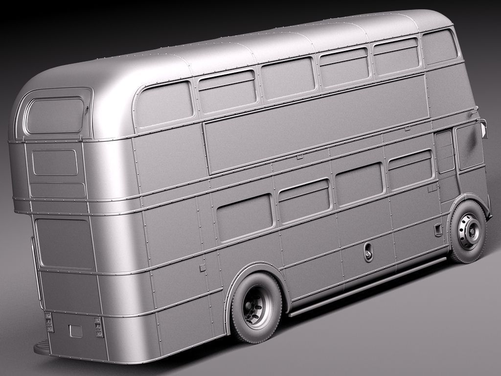Routemaster London Double Decker Bus 3D model_12