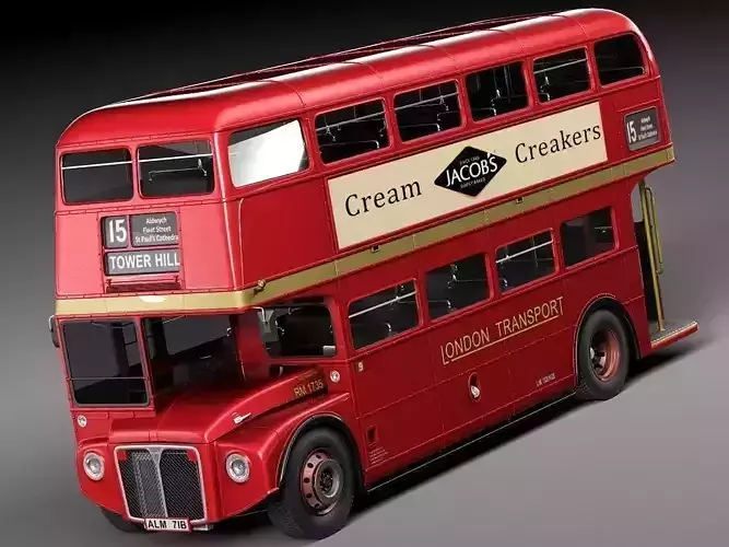Routemaster London Double Decker Bus 3D model