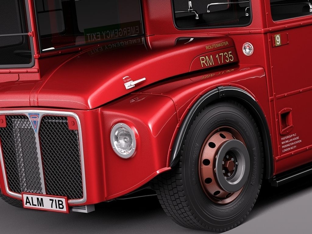 Routemaster London Double Decker Bus 3D model_4