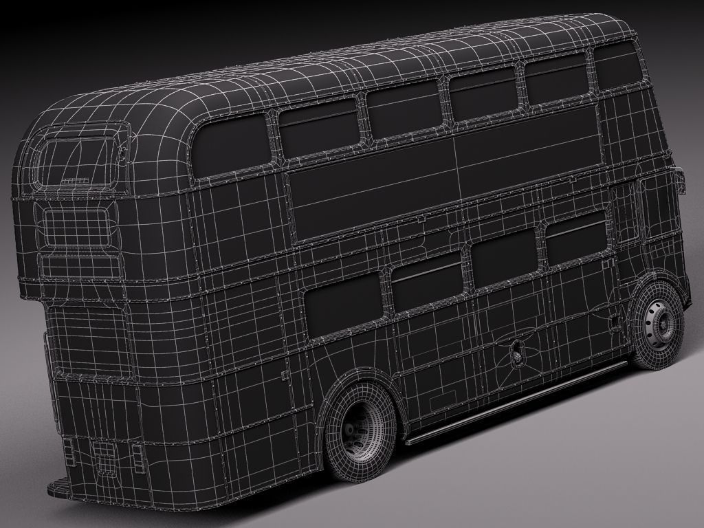 Routemaster London Double Decker Bus 3D model_16