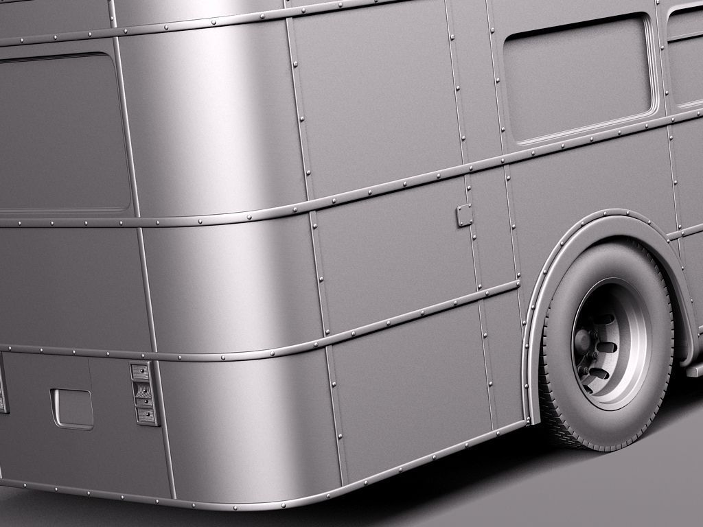 Routemaster London Double Decker Bus 3D model_11