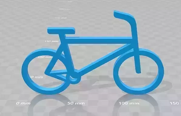 bike 3d printable gift  simple 3D print model