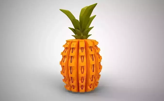 Geometric Pineapple Box 3D print model