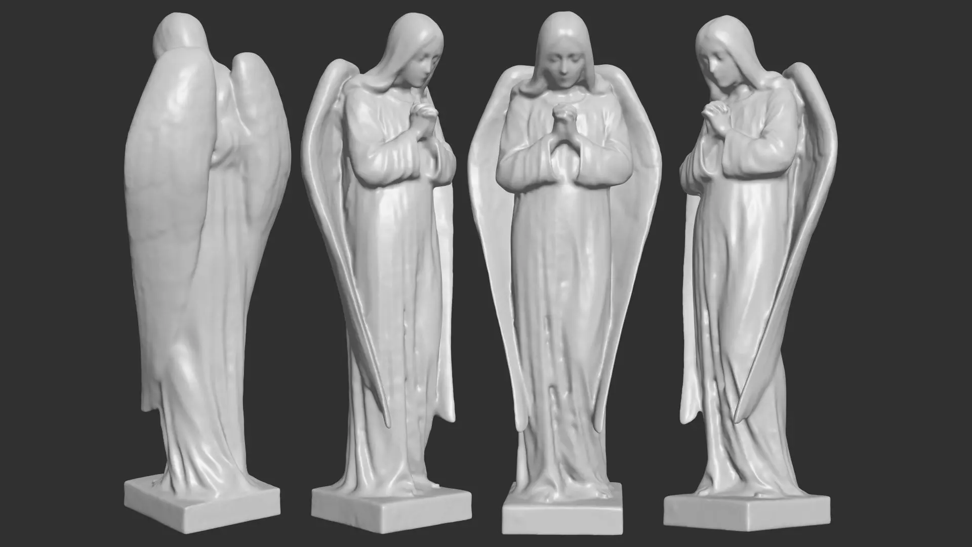 Angel Figurine - 3D Printable 3D print model_0