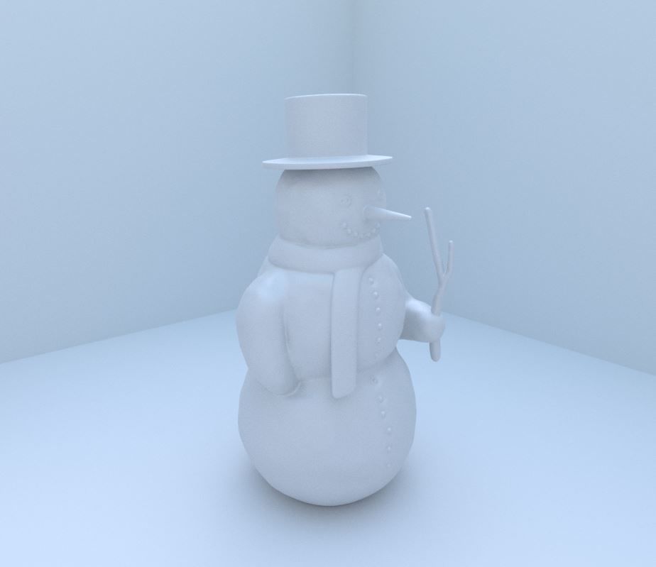 Snowman 3d-printable 3D print model_27