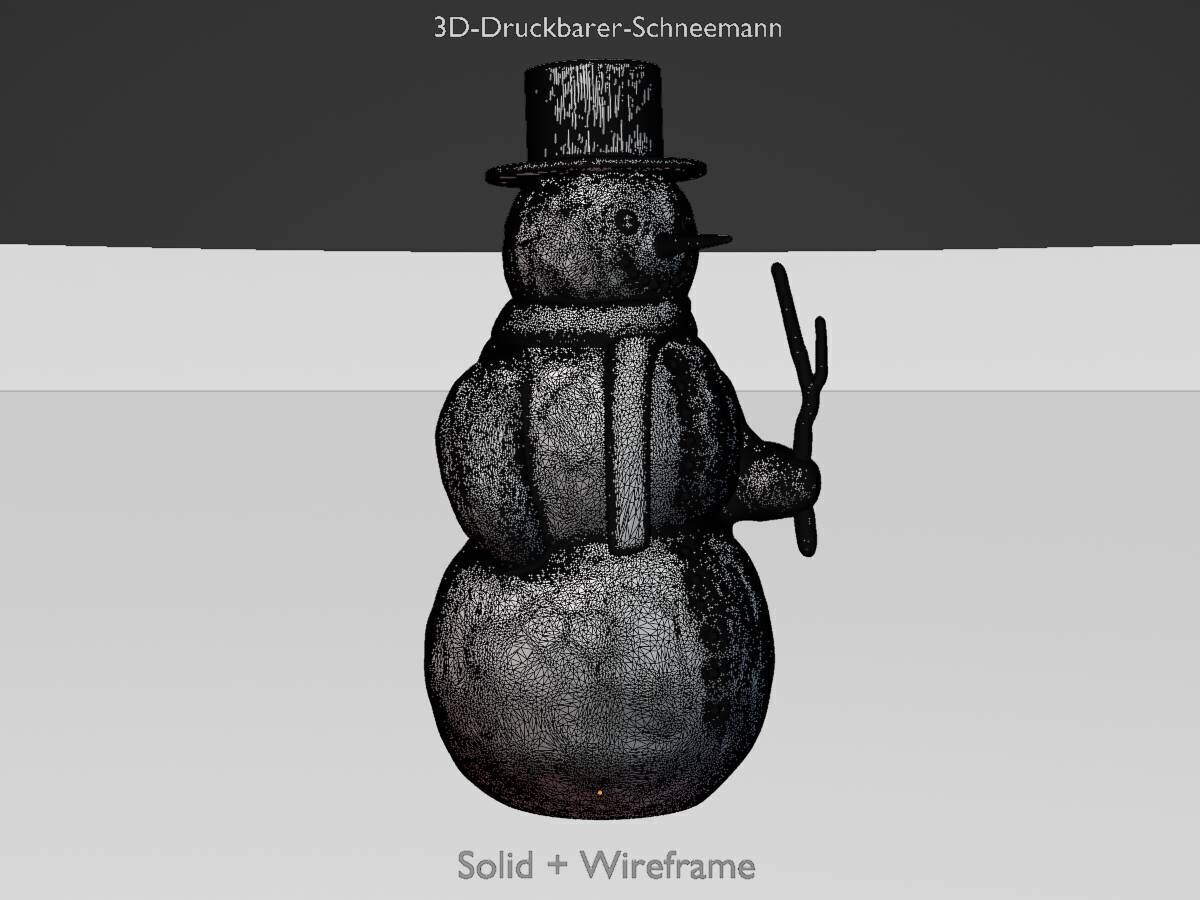 Snowman 3d-printable 3D print model_19