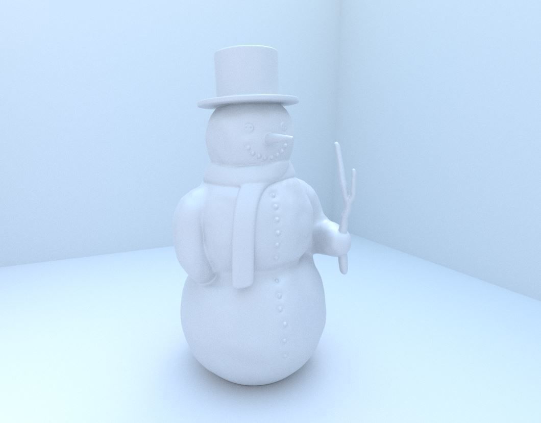 Snowman 3d-printable 3D print model_25