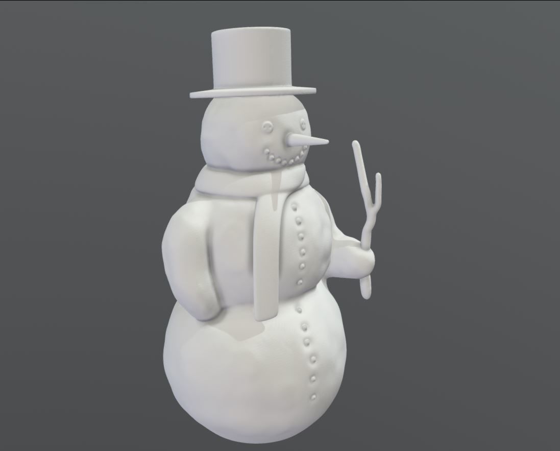 Snowman 3d-printable 3D print model_24