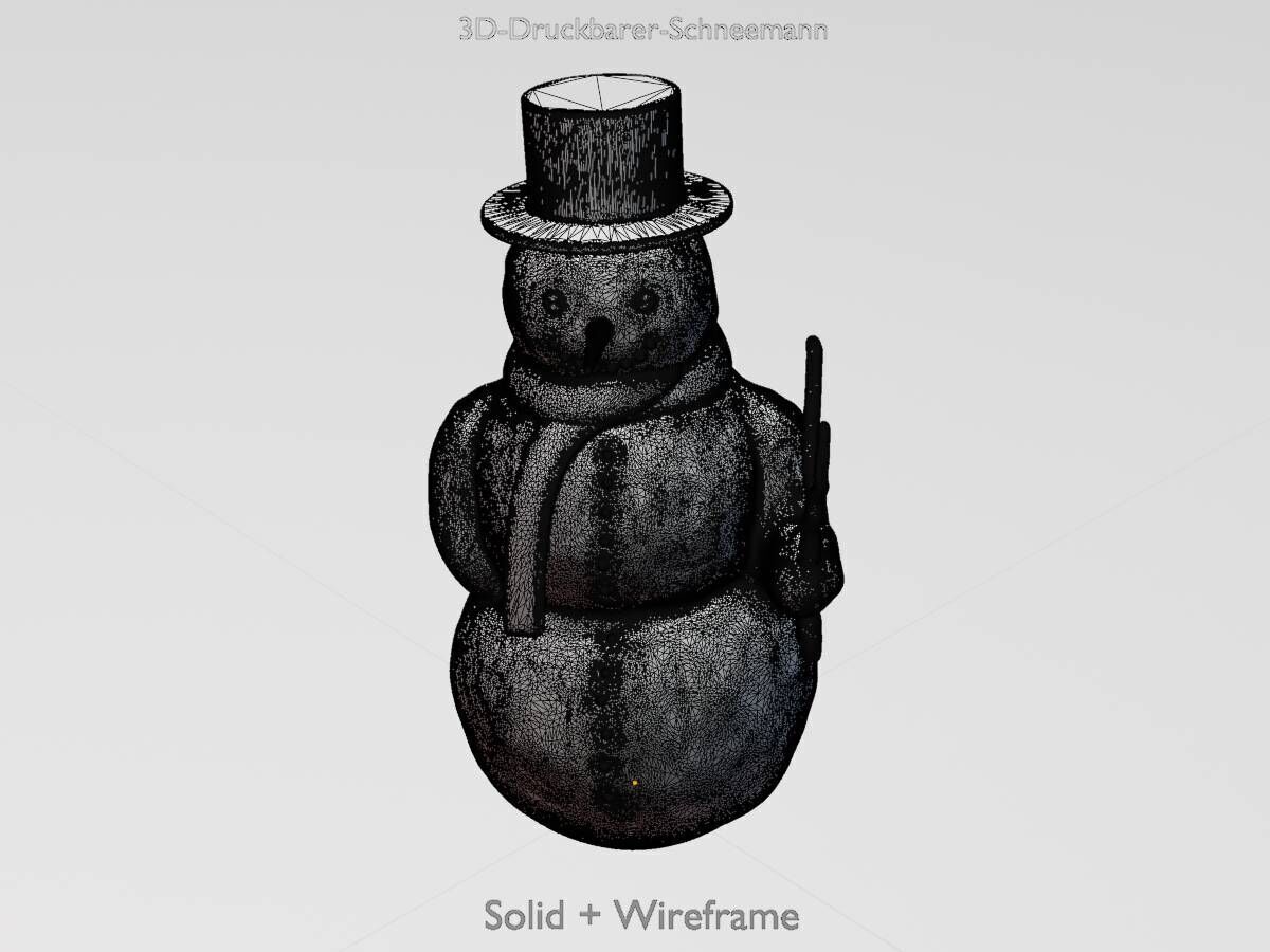Snowman 3d-printable 3D print model_23