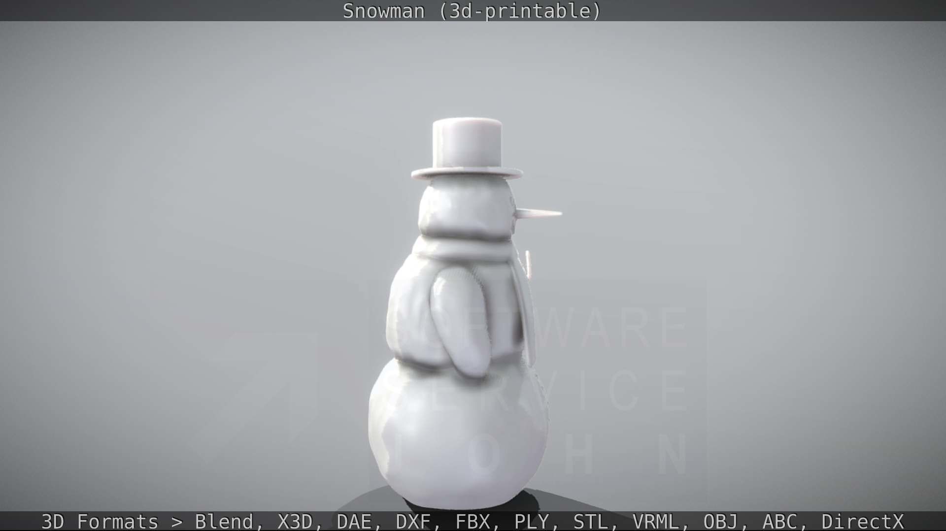 Snowman 3d-printable 3D print model_29