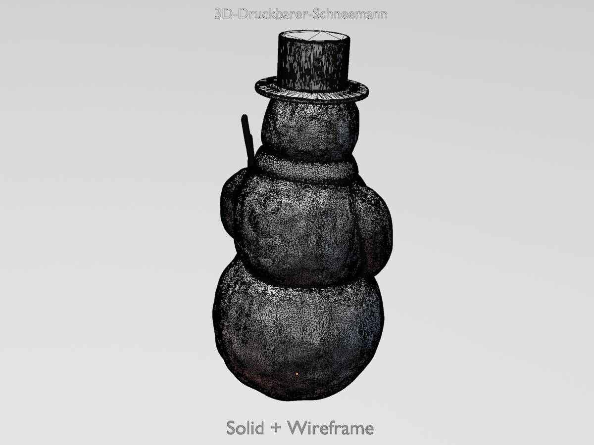Snowman 3d-printable 3D print model_12