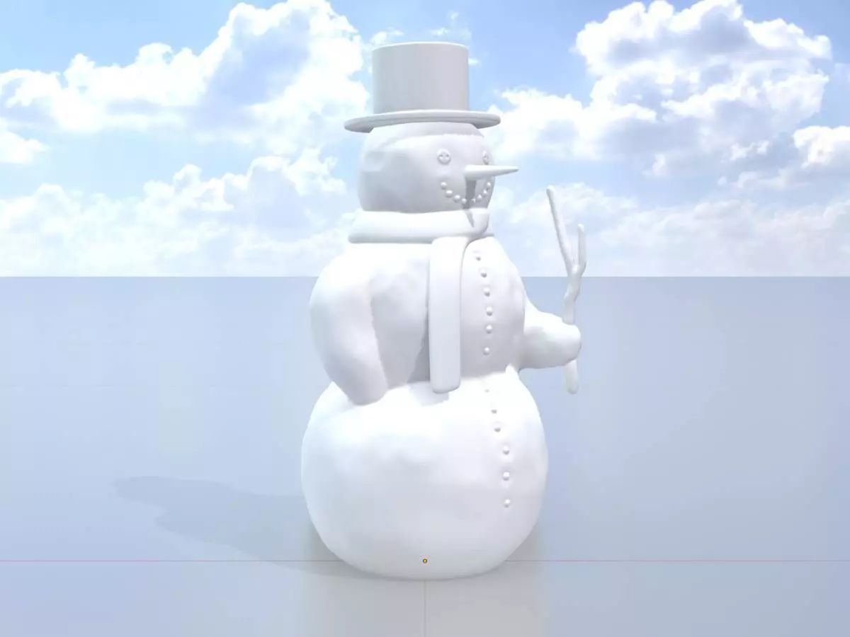 Snowman 3d-printable 3D print model_0