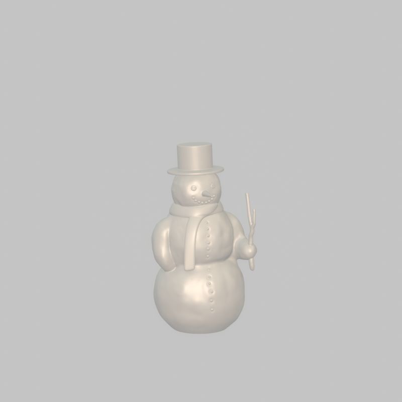Snowman 3d-printable 3D print model_57