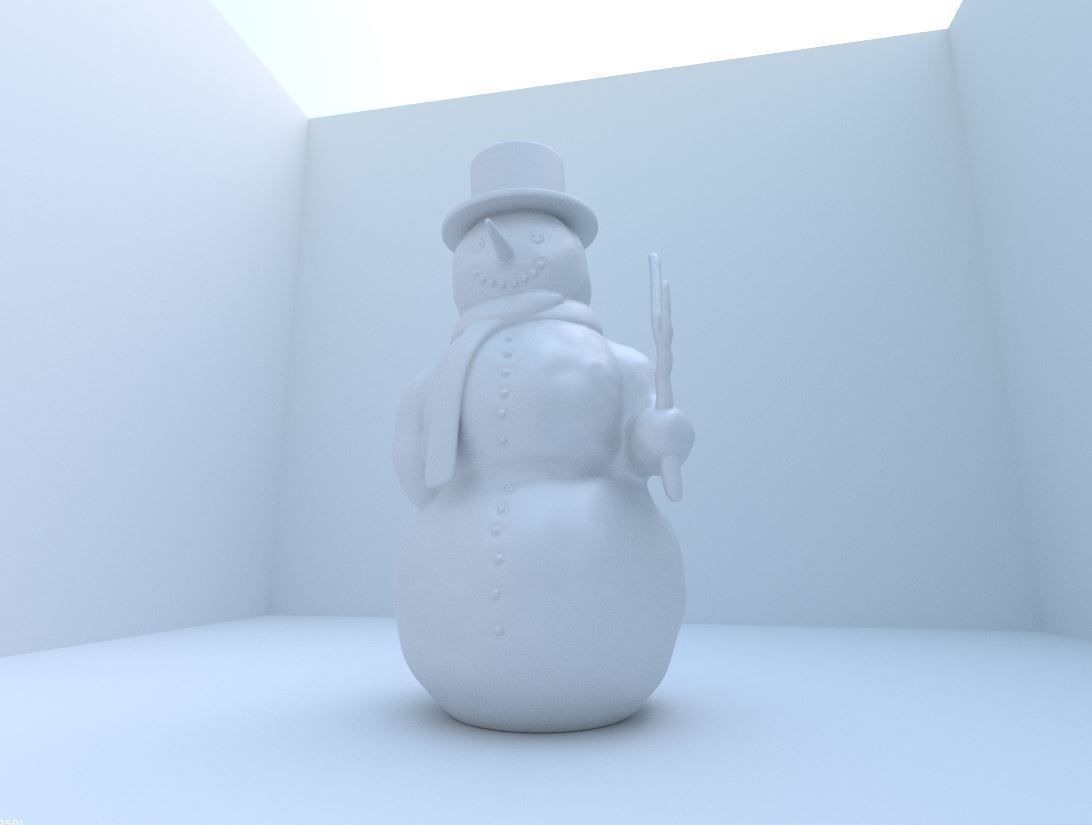 Snowman 3d-printable 3D print model_7