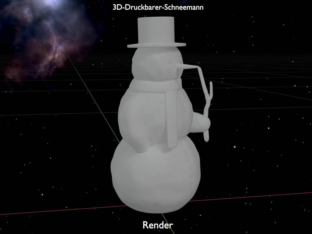 Snowman 3d-printable 3D print model_21