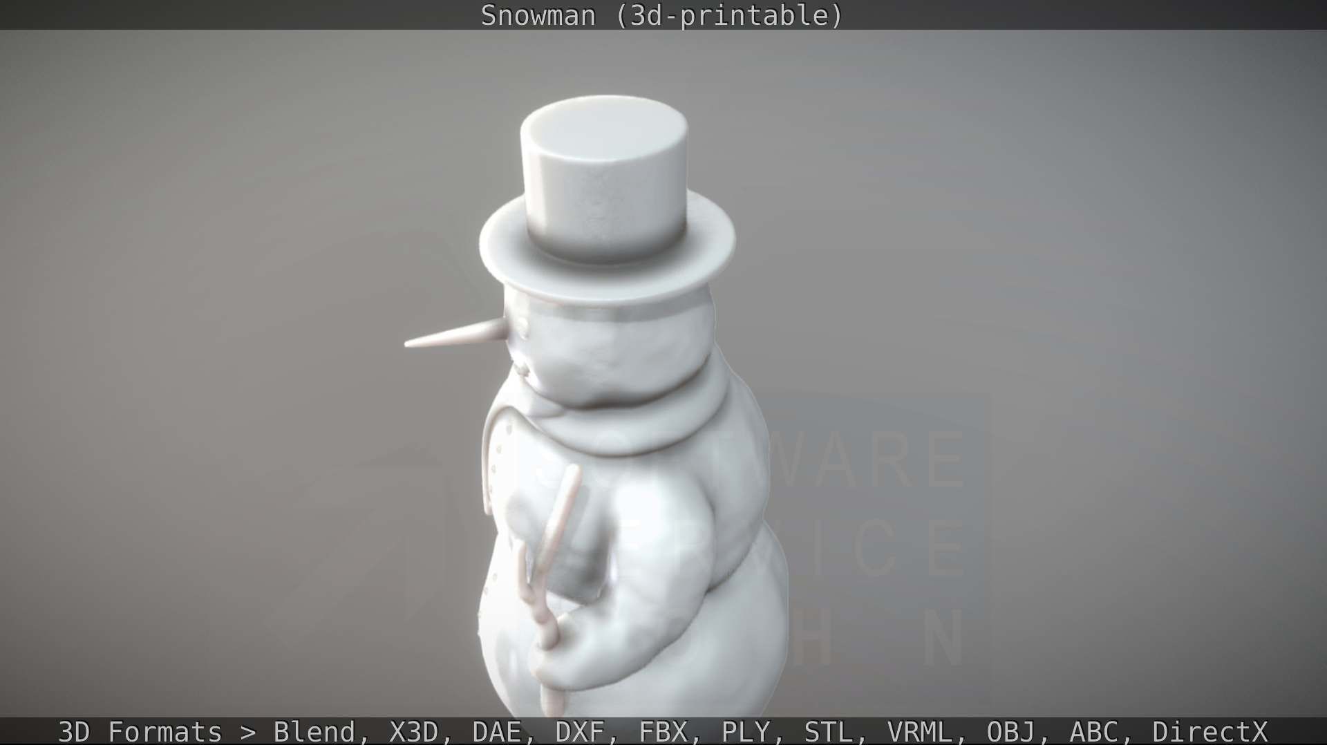 Snowman 3d-printable 3D print model_47