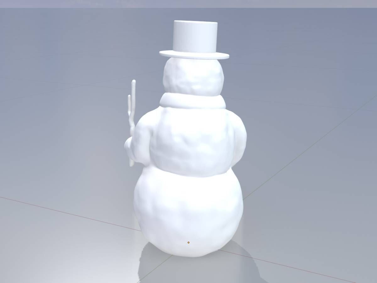 Snowman 3d-printable 3D print model_4