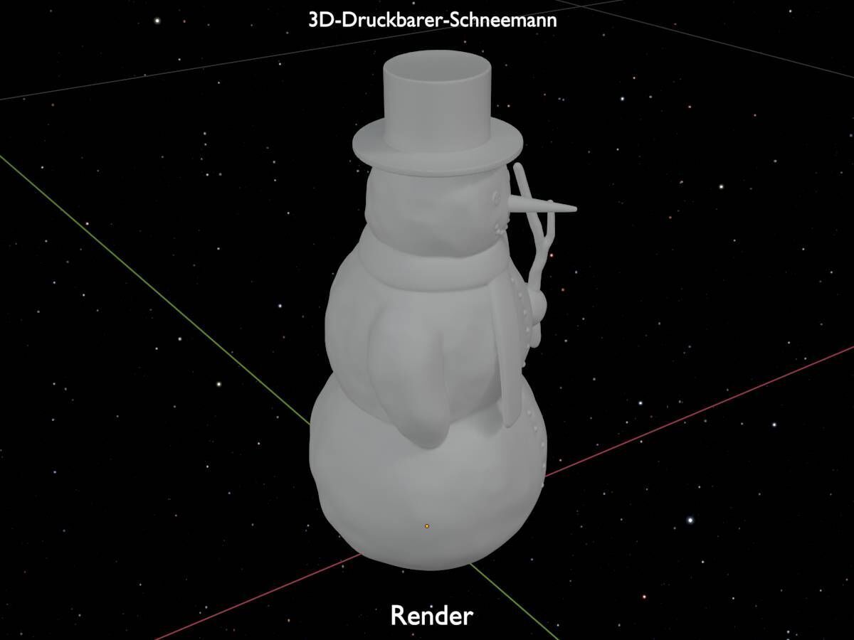 Snowman 3d-printable 3D print model_20
