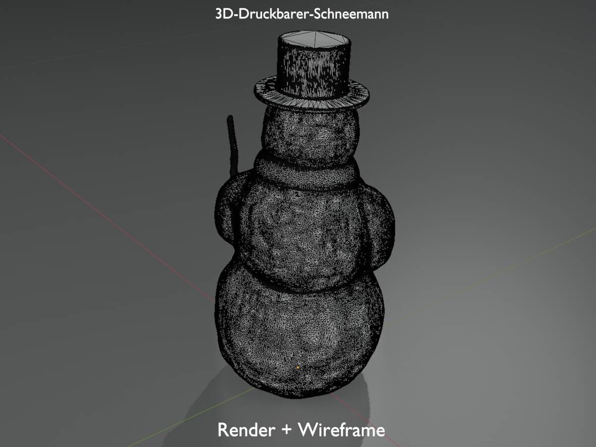Snowman 3d-printable 3D print model_22