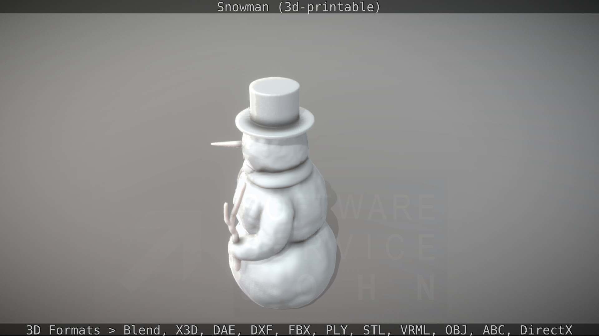 Snowman 3d-printable 3D print model_45