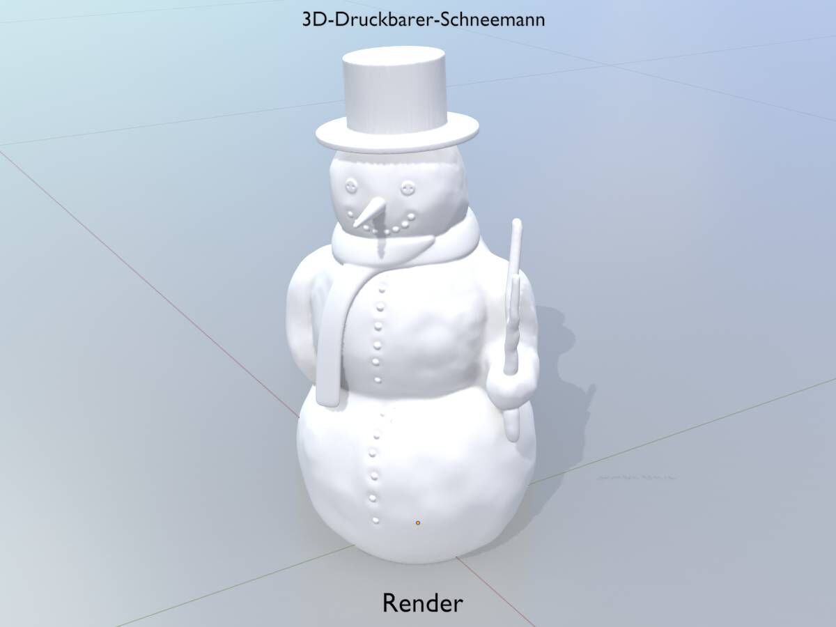 Snowman 3d-printable 3D print model_17